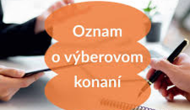 1. fotografia fotogalérie Oznam o výberovom konaní - foto